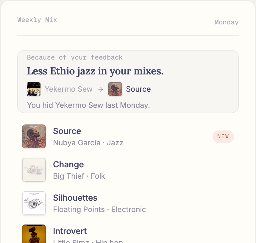 The Feedback receipt demo