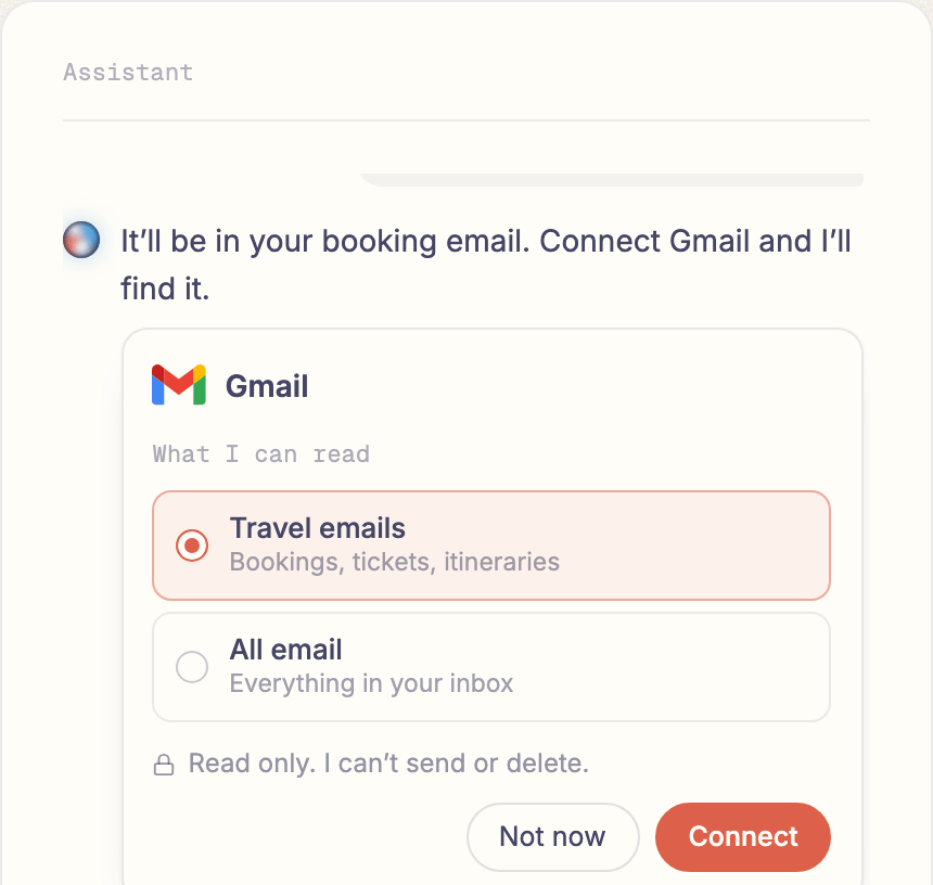 The Knowledge base connection demo